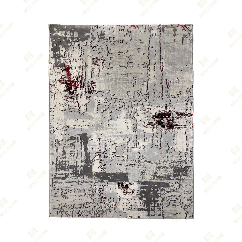 Covor Antik Modern Gri Rosu 5644A