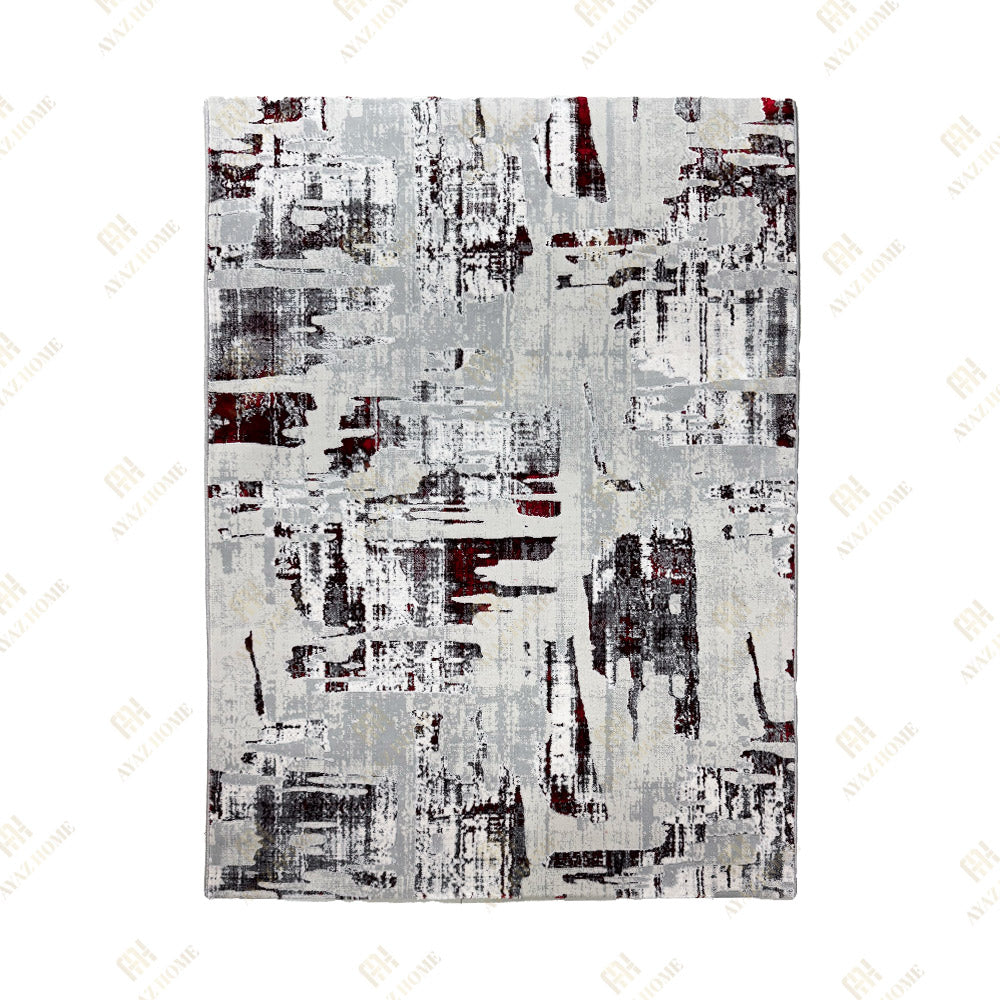 Covor Antik Modern Gri Rosu 6339B