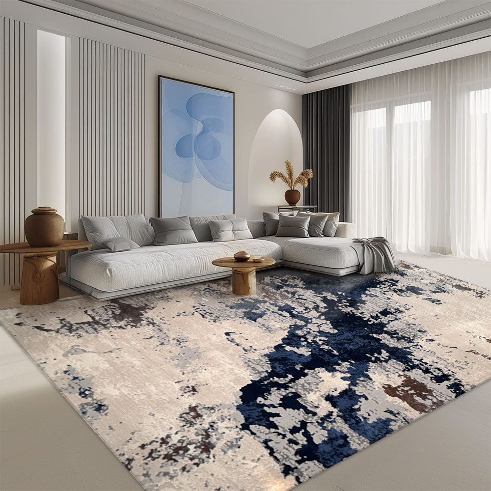 Covor Apuseni Modern Pete Albastru Cream 373
