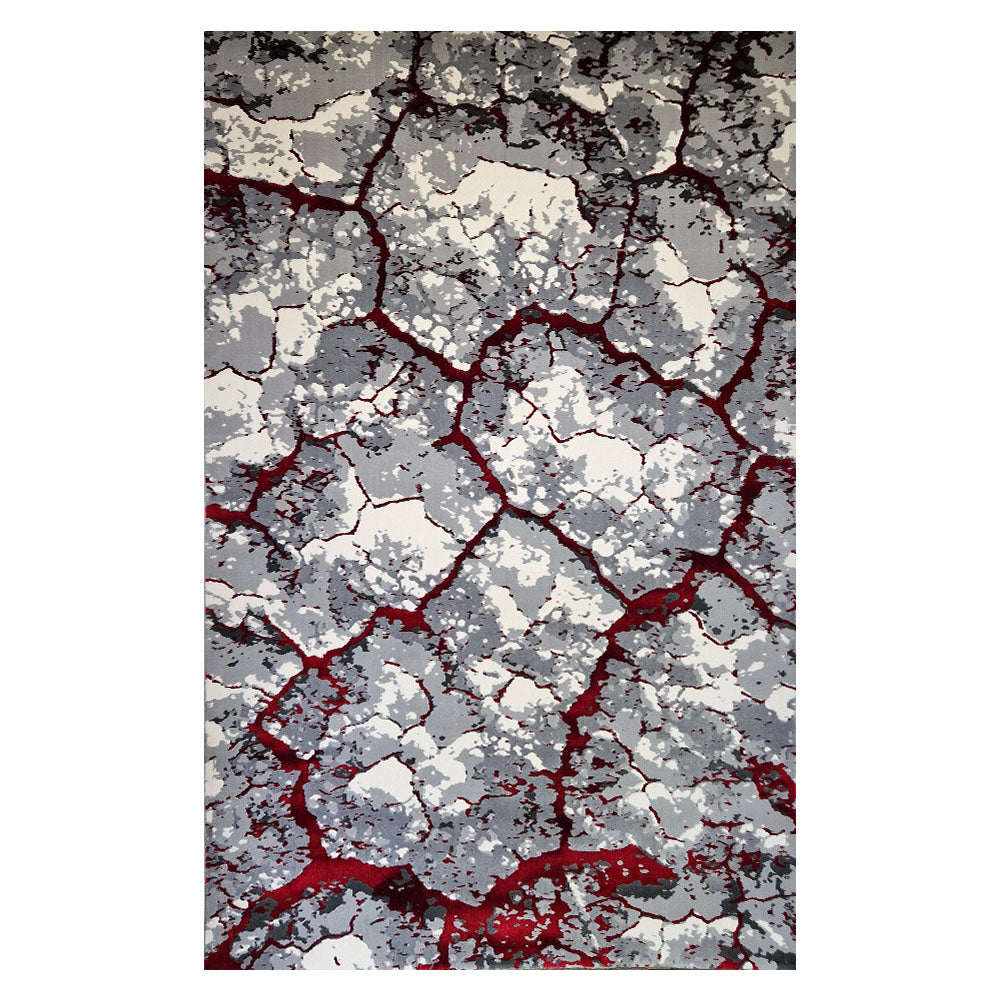Covor Milano Bedrock Crem Rosu