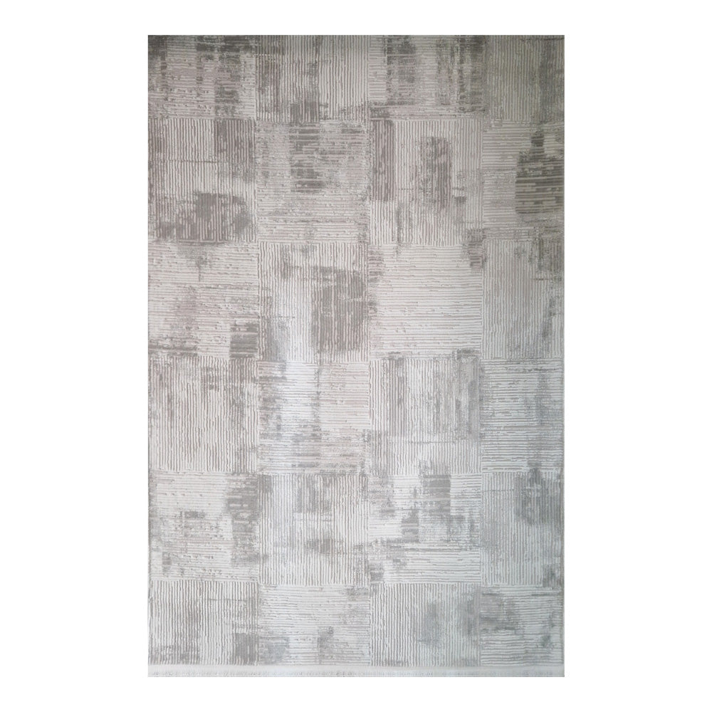 Covor Porto Modern Crem Gri Deschis Geometric