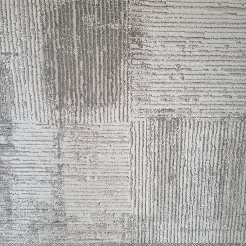 Covor Porto Modern Crem Gri Deschis Geometric