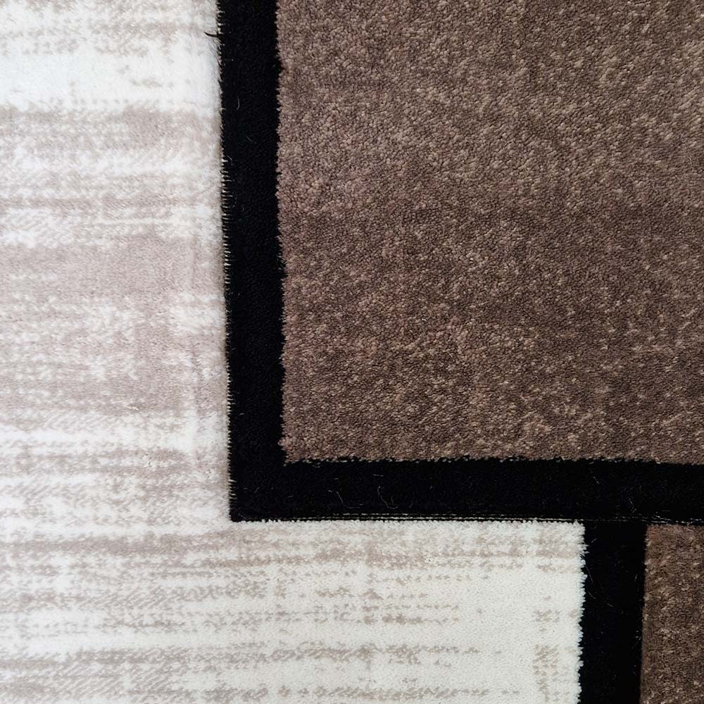Covor Romantic Geometry Maro Crem Negru