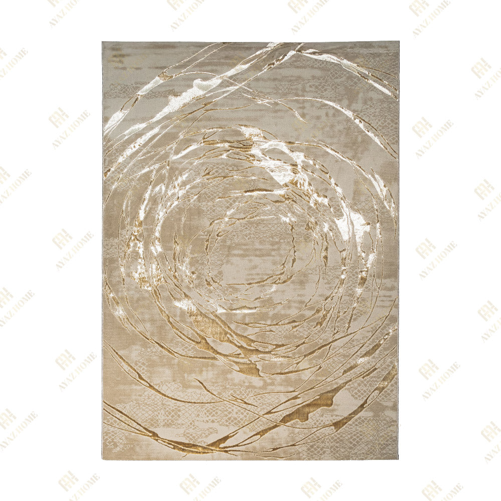 Covor Elif Silky Soft Wave Crem Gold