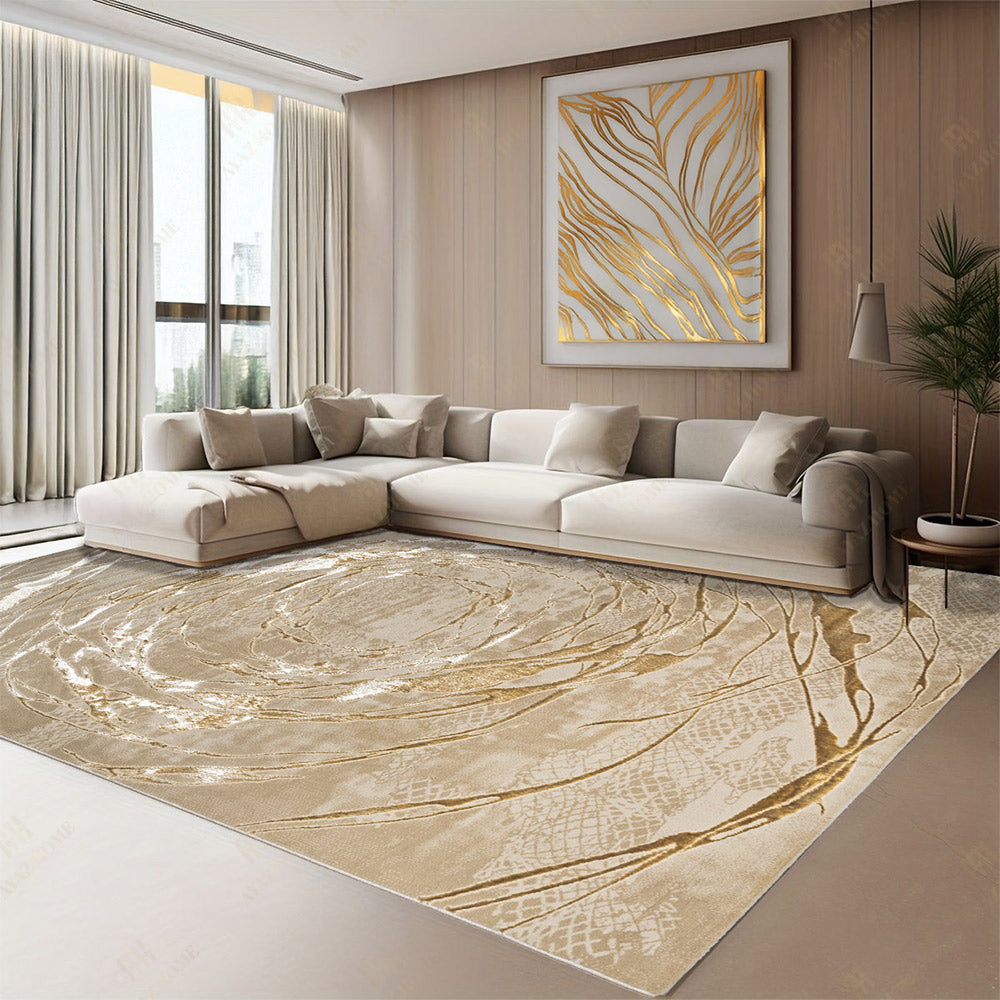 Covor Elif Silky Soft Wave Crem Gold