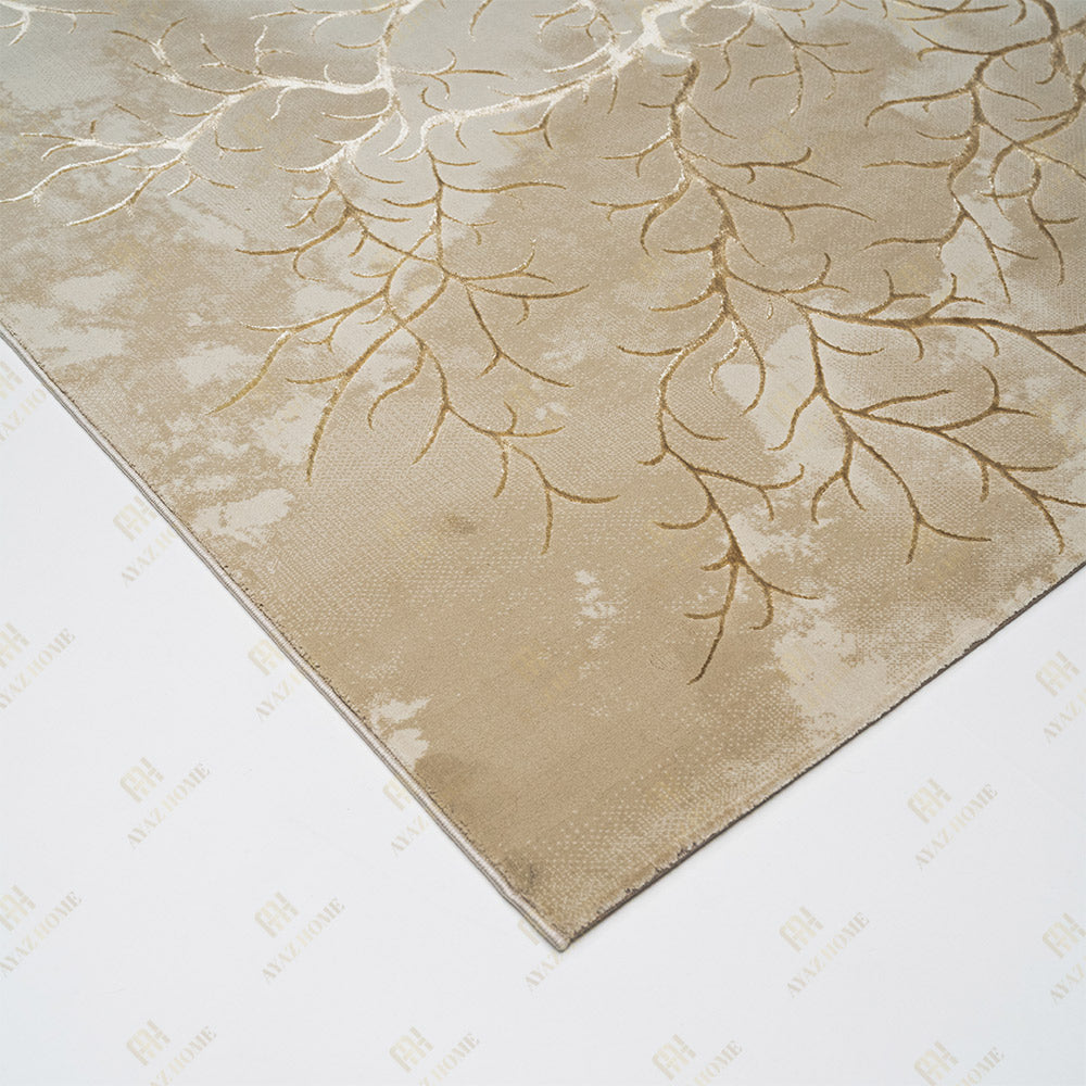 Covor Elif Silky Soft Pearly Crem Auriu