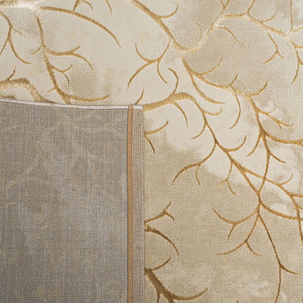 Covor Elif Silky Soft Pearly Crem Auriu