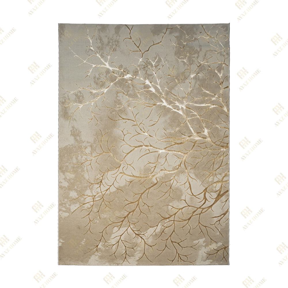 Covor Elif Silky Soft Pearly Crem Auriu