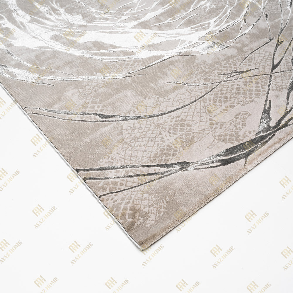 Covor Elif Silky Soft Wave Gri Deschis