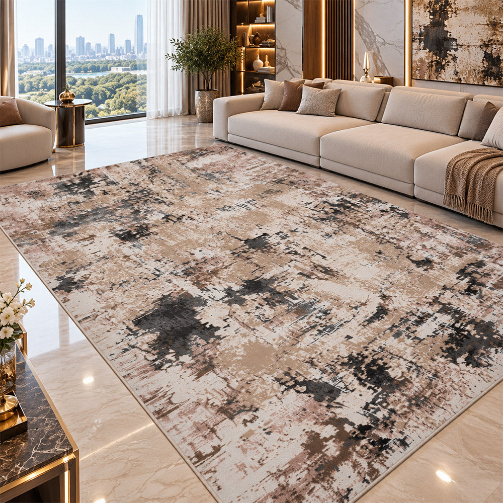 Covor Hera Lux Modern Gri Crem