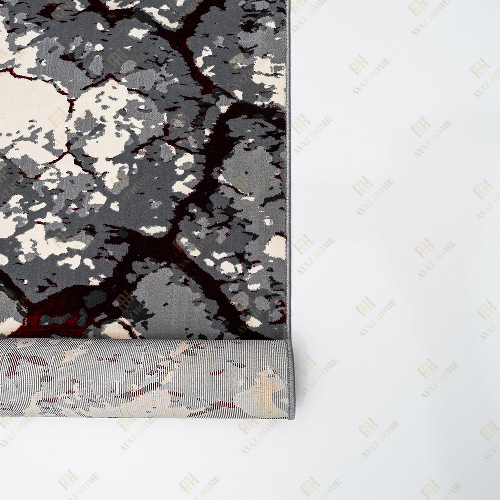 Covor Milano Bedrock Crem Rosu