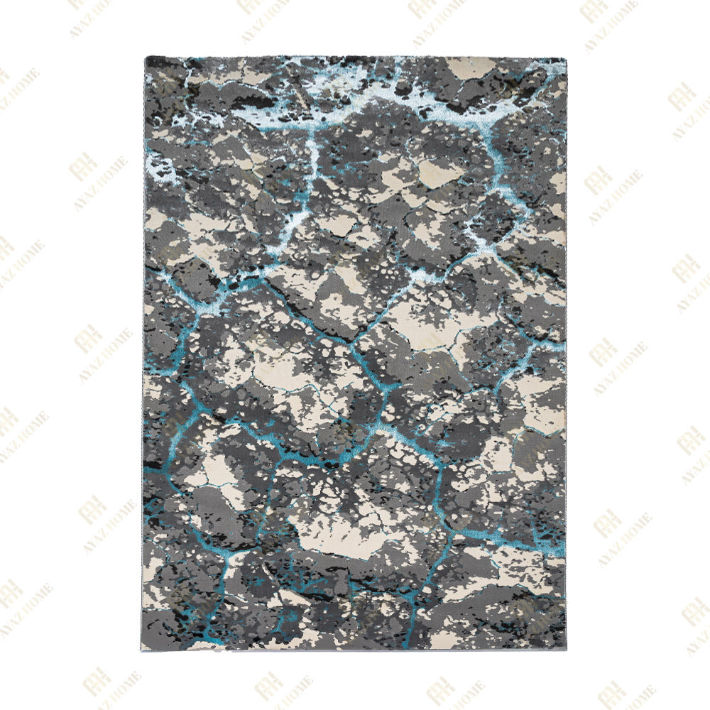 Covor Milano Bedrock Crem Turquaz