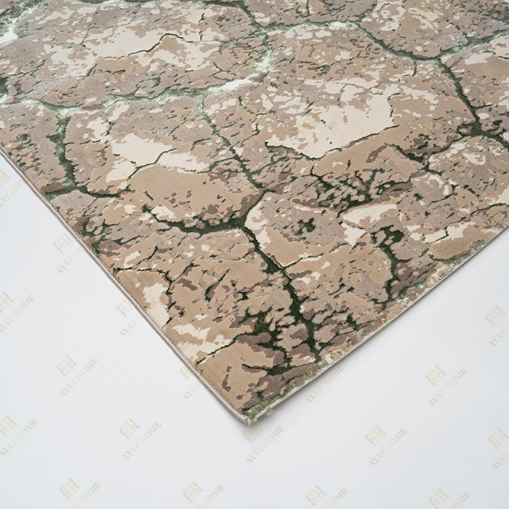 Covor Milano Bedrock Crem Verde