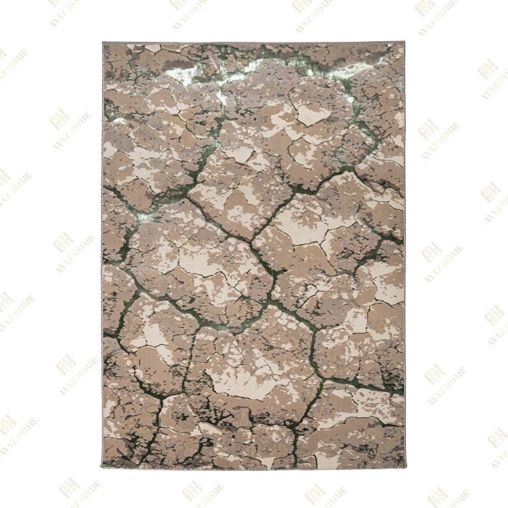 Covor Milano Bedrock Crem Verde