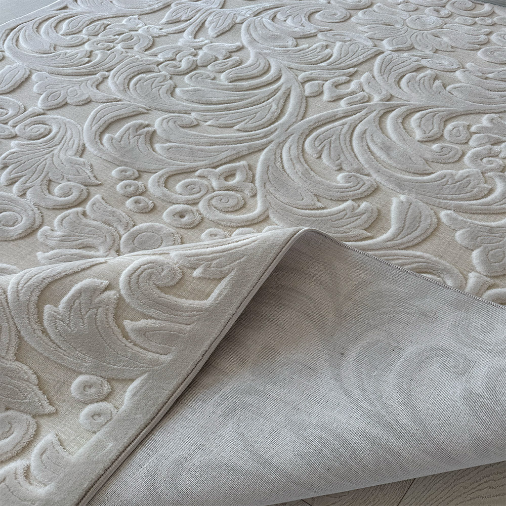 Covor Mira 3D Elegant Crem Perlat