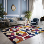 Încarcă imaginea în vizualizatorul de galerie, Covor Casablanca Multicolor Hexagon I 67A.
