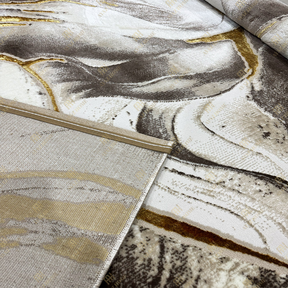 Covor Marble Crem/Maro/Gold 0915A