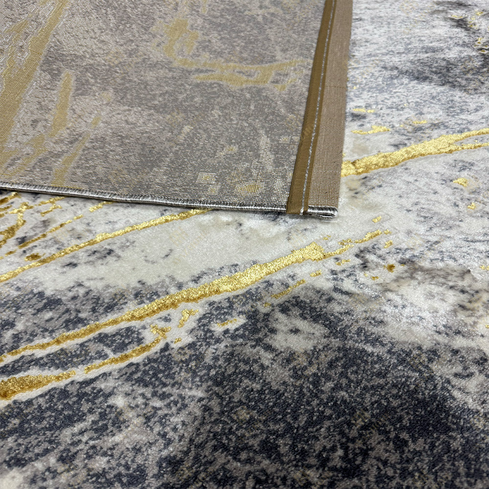 Covor Marble Elegance Gri/ Gold 0853A