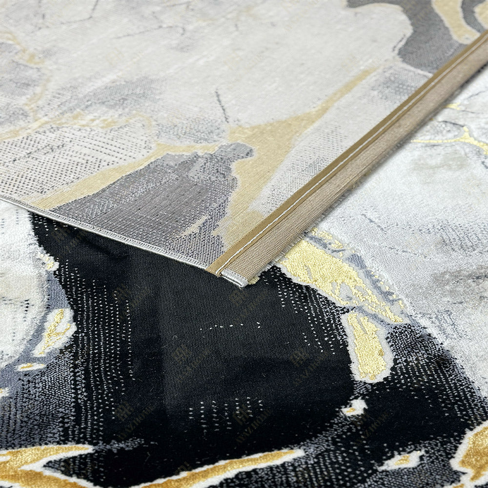 Covor Marble Prestige Crem Negru Gri  0857A